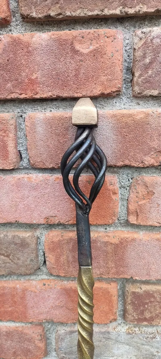 Hand forged fire poker - Image 1