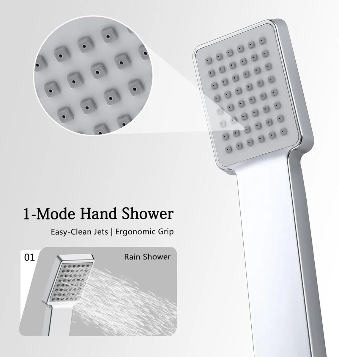 Thermostatic Shower Mixer Set 8 Rainfall - Image 4