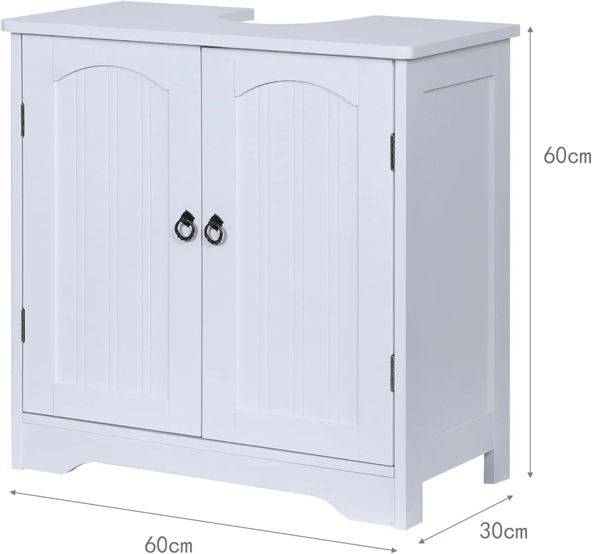 under-sink cabinet with 2 doors HxWxD: 60 x 30 cm - Image 3