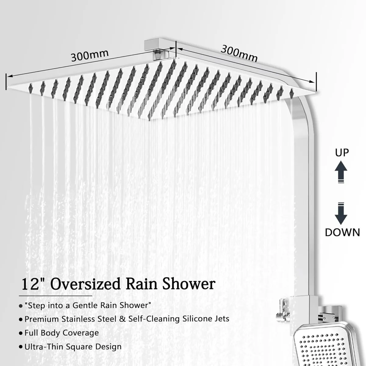 Thermostatic Bar Shower Mixer Set with 12 - Image 2