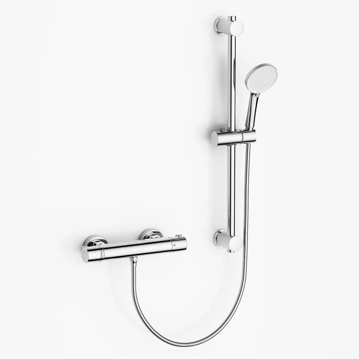Thermostatic Shower Bar with Adjustable Riser Kit - Image 1