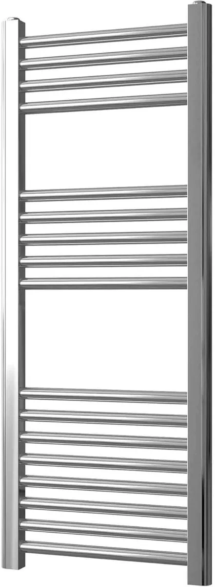 Chrome Straight Heated Towel Rail 400mm W x - Image 1