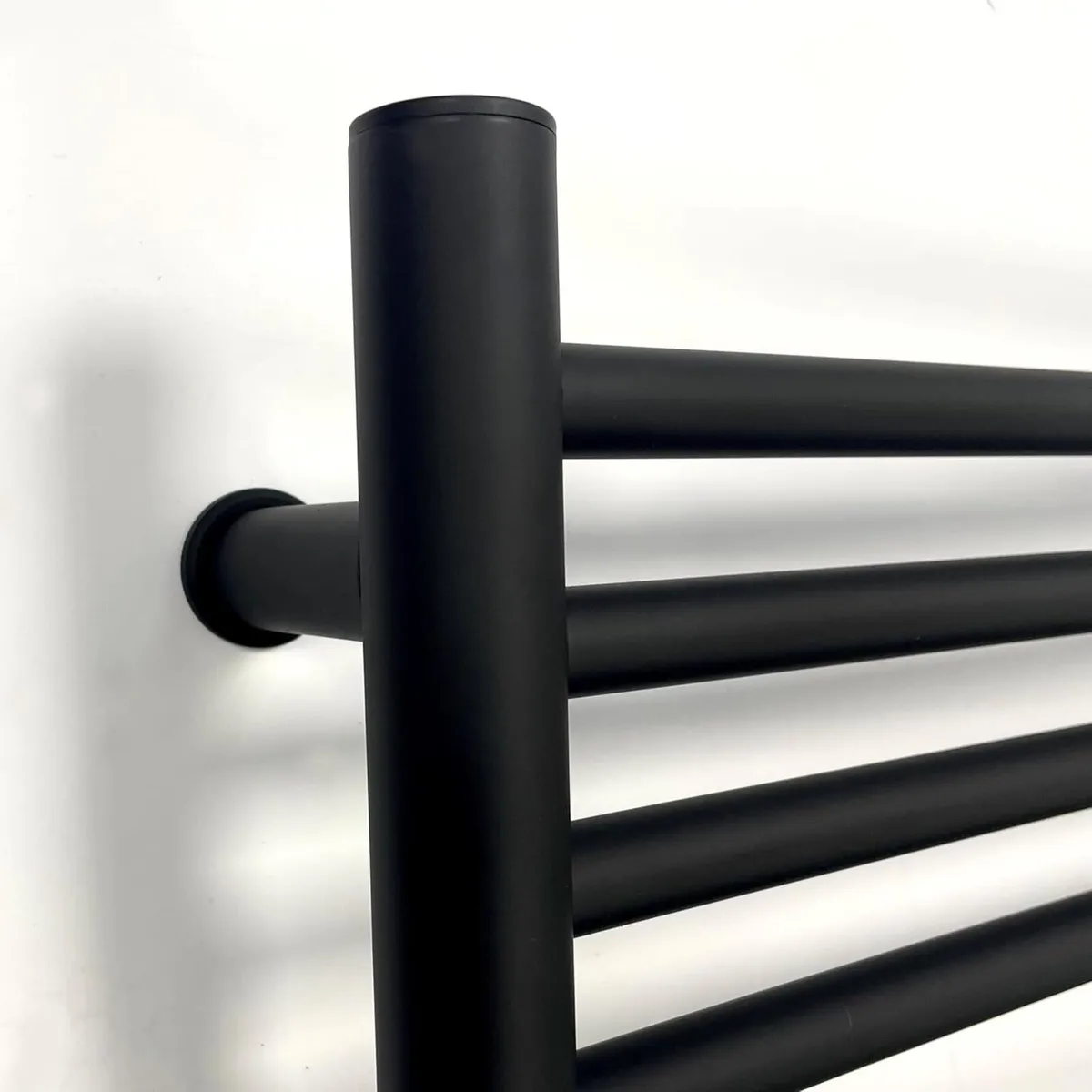 Black Electric Heated Towel Rail 300mm W x 720 H - Image 3