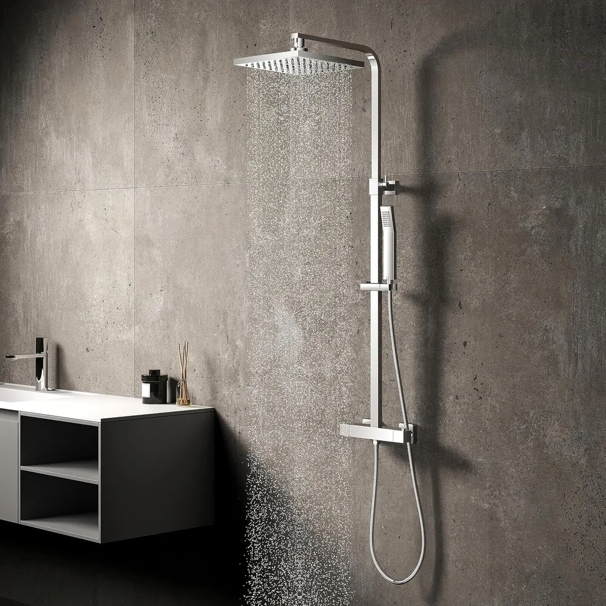 Thermostatic Shower Mixer Adjustable Height Set - Image 1