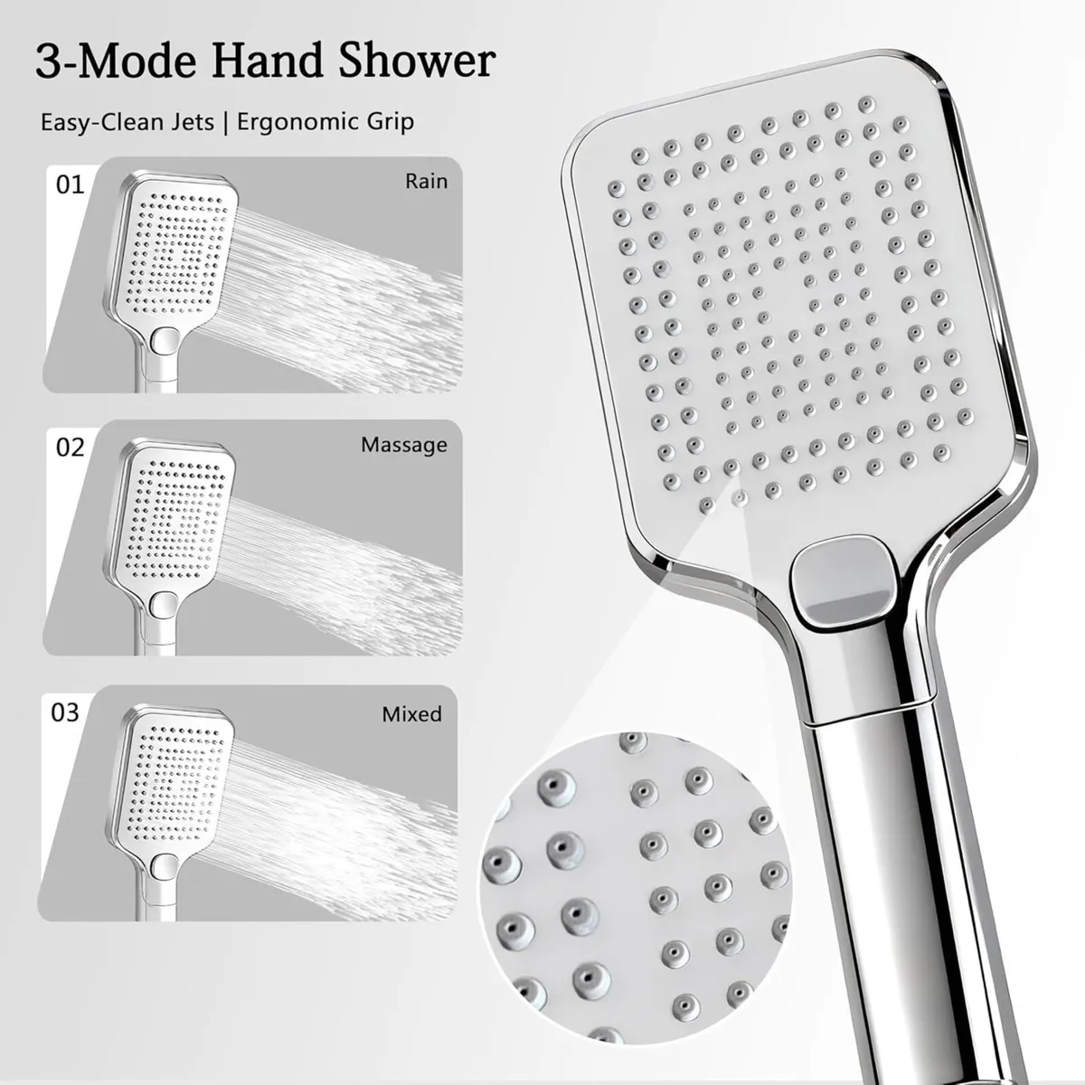 Thermostatic Bar Shower Mixer Set – 12 Rainfall - Image 3
