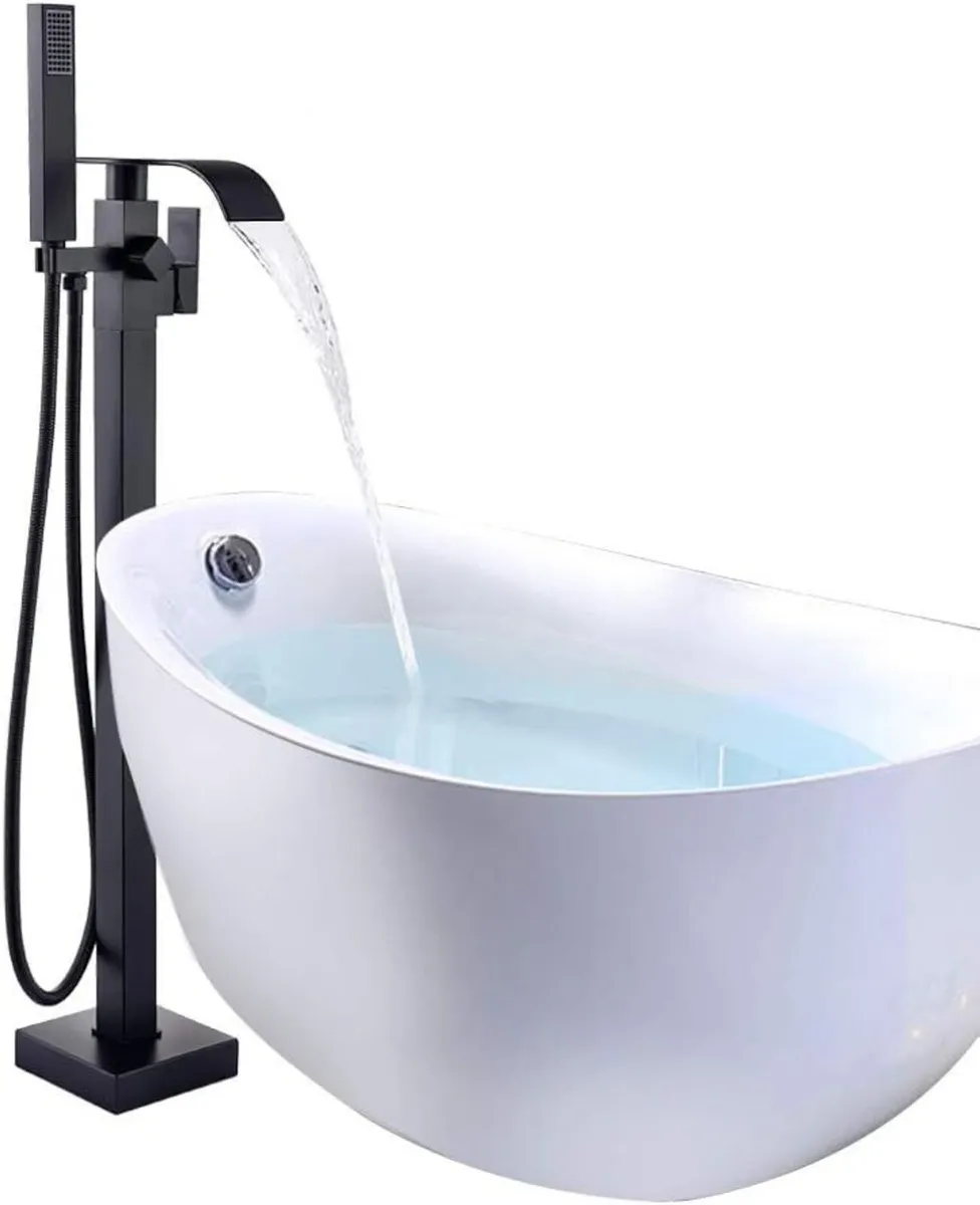 Freestanding Bath Taps Bathroom Mixer Tap Bathtub - Image 1