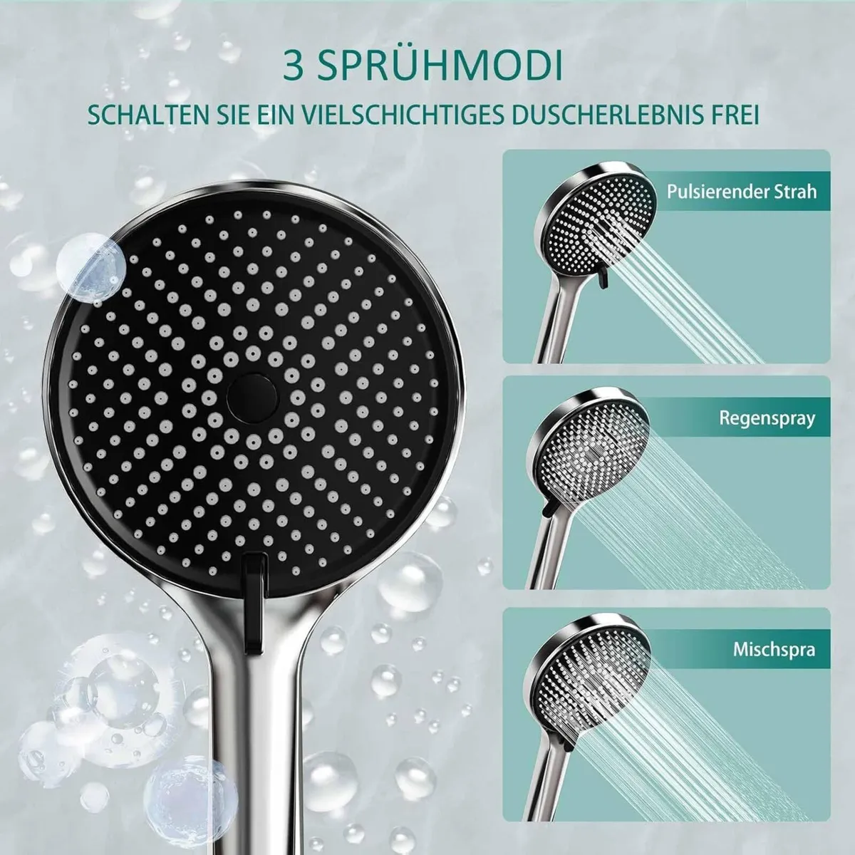 Shower Riser Rail Kit with 10.23 Rainfall - Image 3