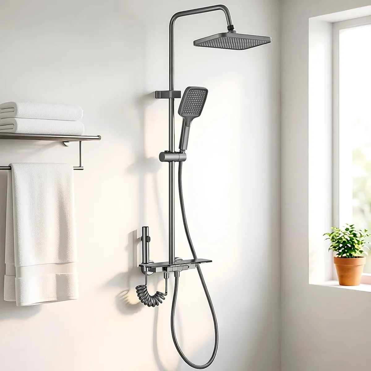Upgraded Thermostatic Shower Mixer Modern Riser - Image 1