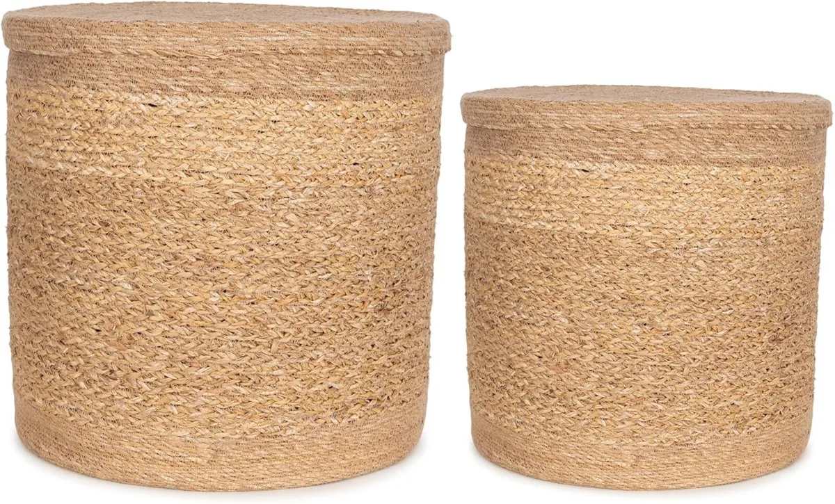 Large Storage and Laundry Baskets - Set 2 45cm - Image 1