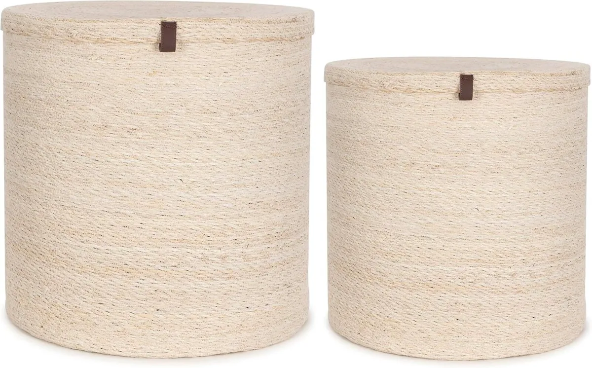 Large Storage and Laundry Baskets Bleached - Image 1