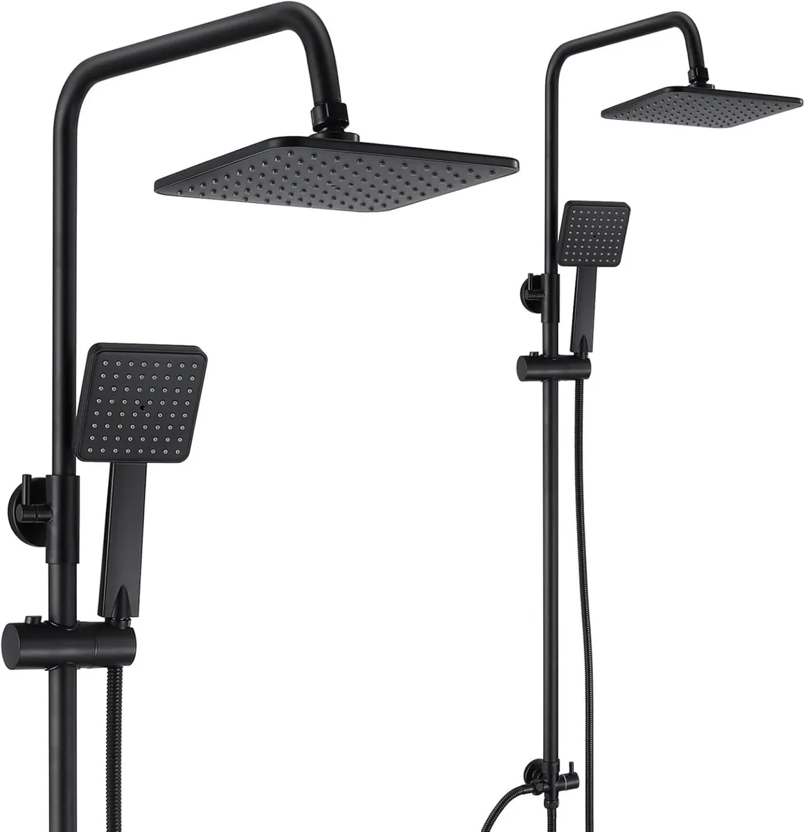 Shower Riser Rail Kit Rainfall Head with Handheld - Image 1