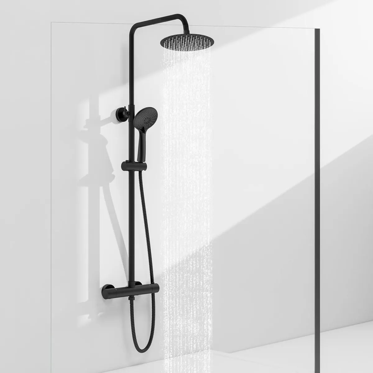 Thermostatic Shower Mixer Set 8 Rainfall 3-Mode - Image 1