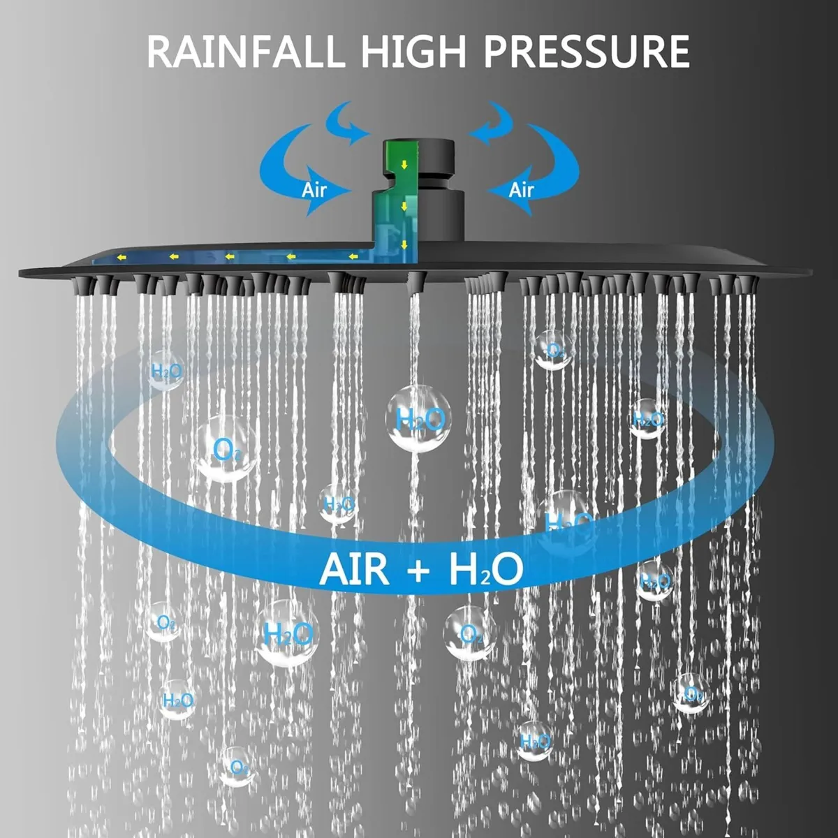 Thermostatic Shower Mixer Set 8 Rainfall 3-Mode - Image 3