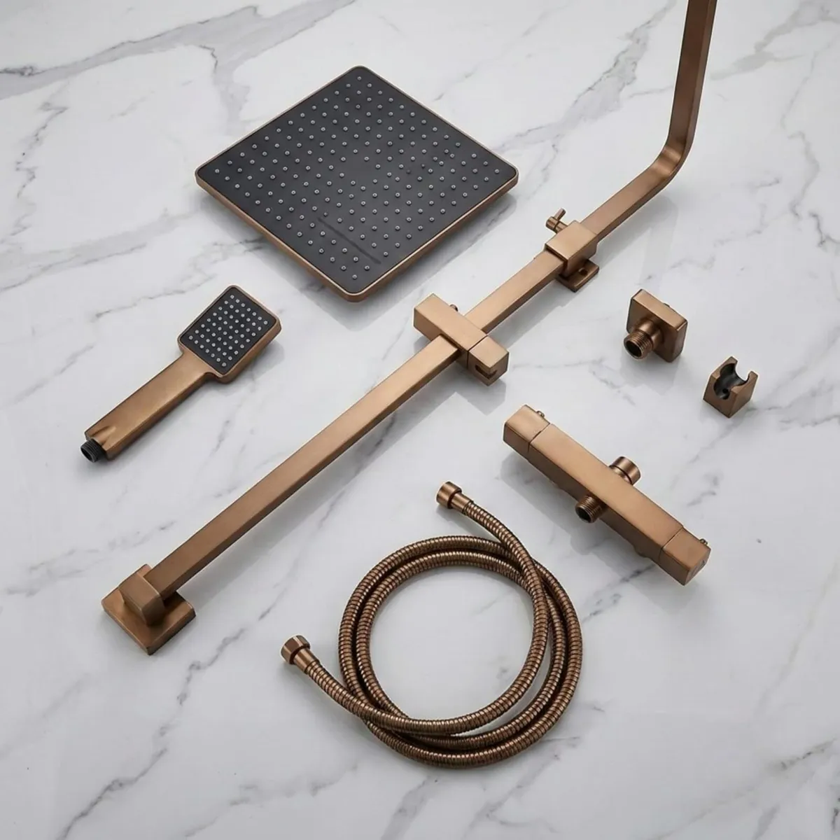 Thermostatic Shower System Mixer Set with - Image 2