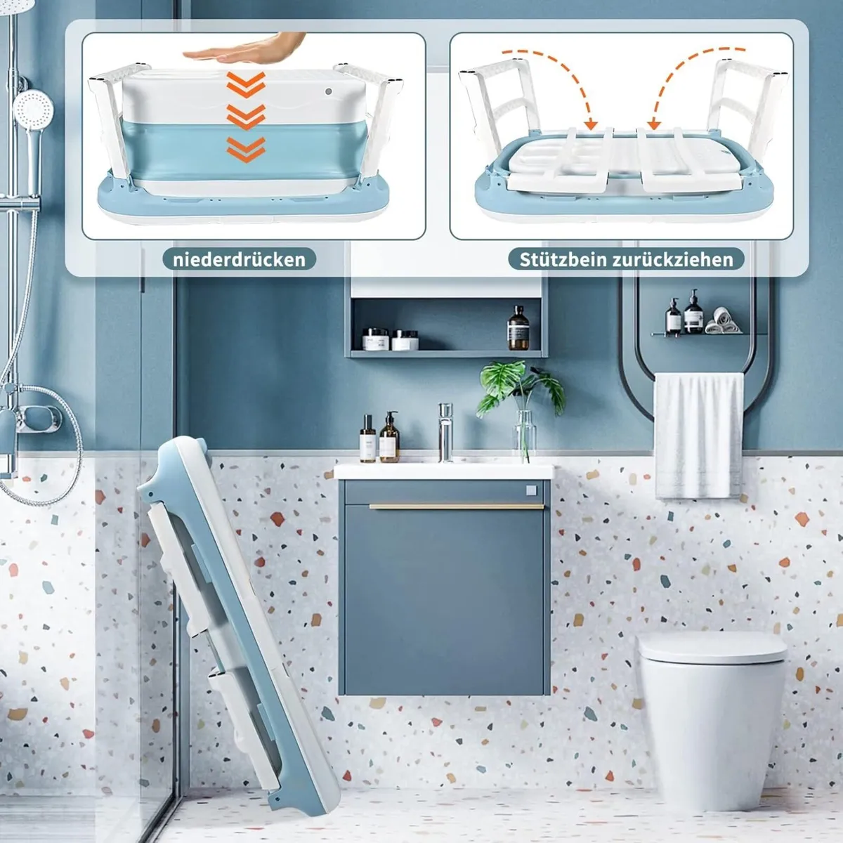 Folding Bathtub for Adults Outdoor ice Bath The - Image 3