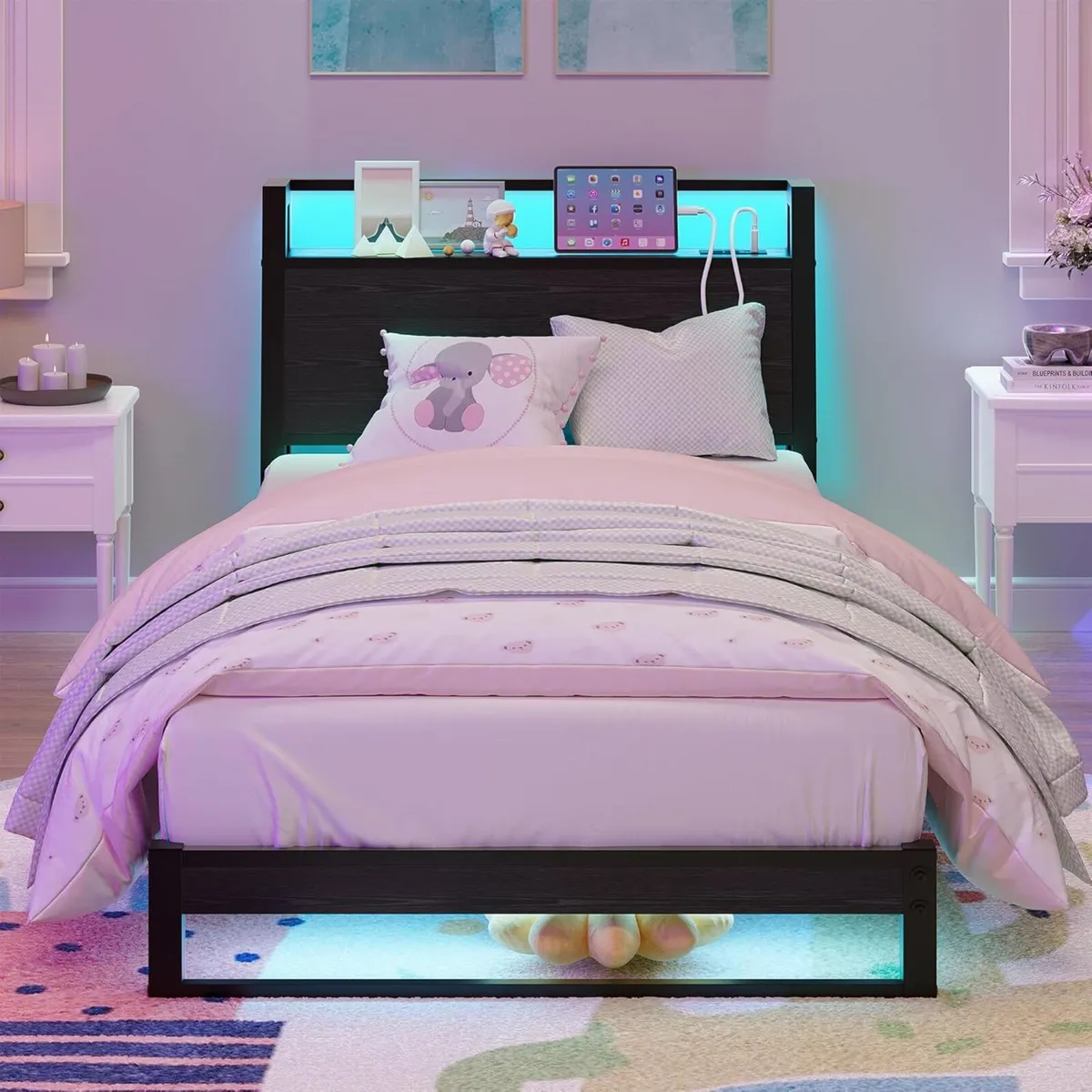 3ft Single Bed Frame with Ergonomic Storage - Image 1