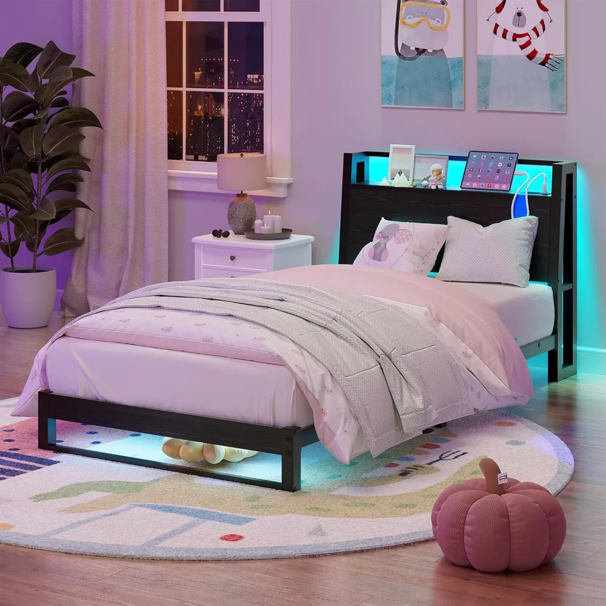 3ft Single Bed Frame with Ergonomic Storage - Image 3