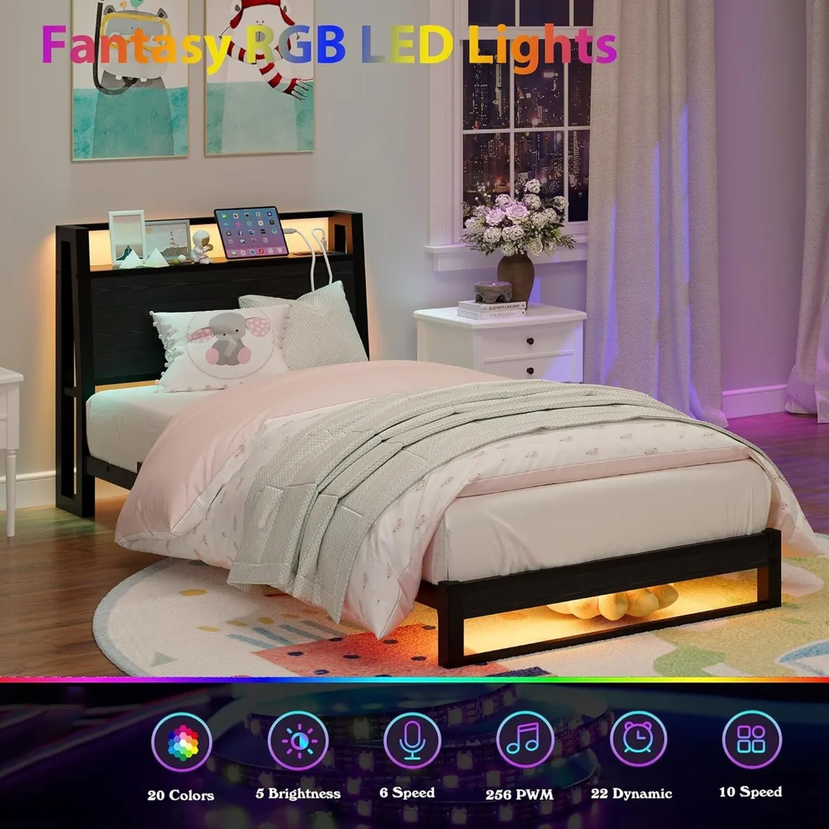 3ft Single Bed Frame with Ergonomic Storage - Image 4