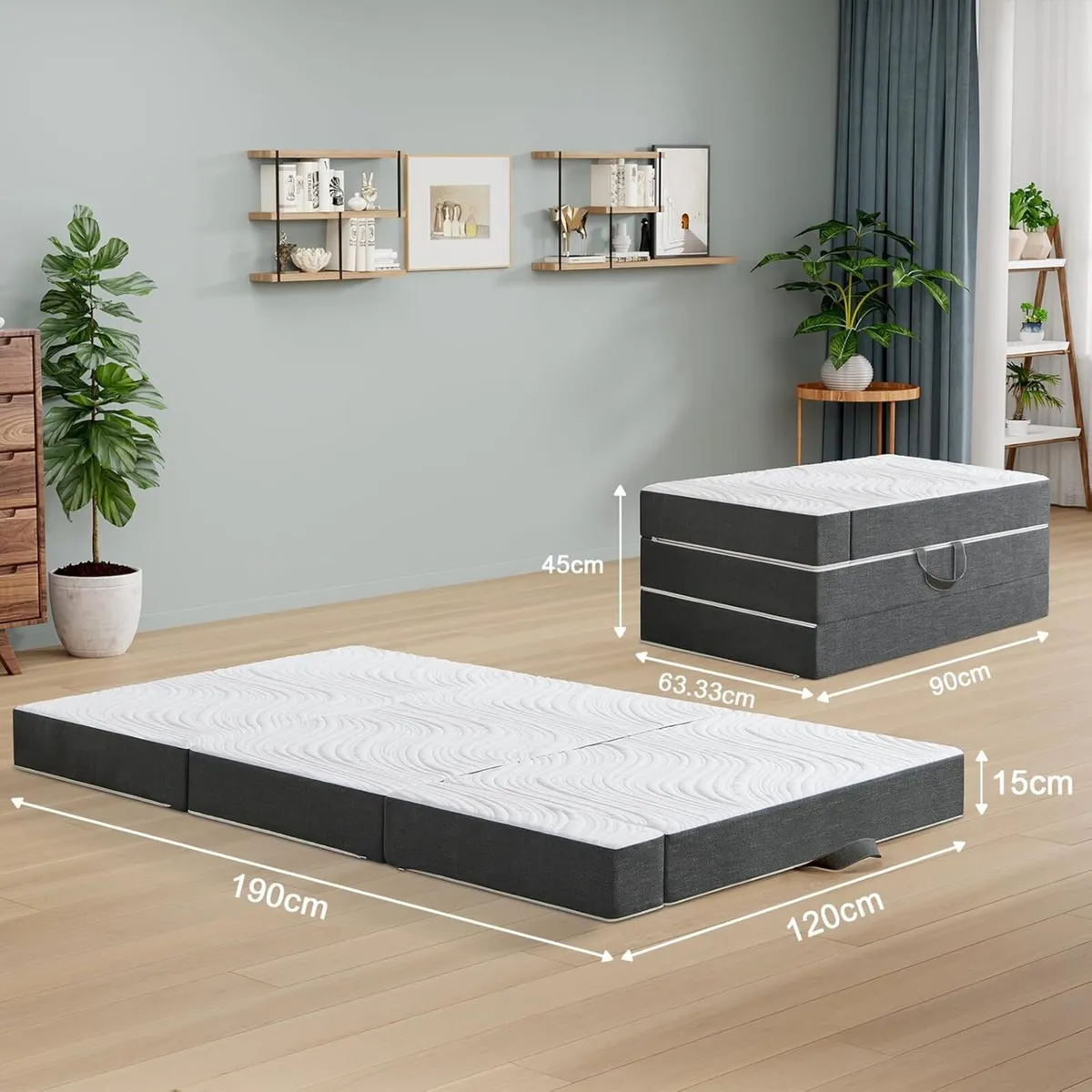Folding Mattress Small Double Foldable Memory - Image 3