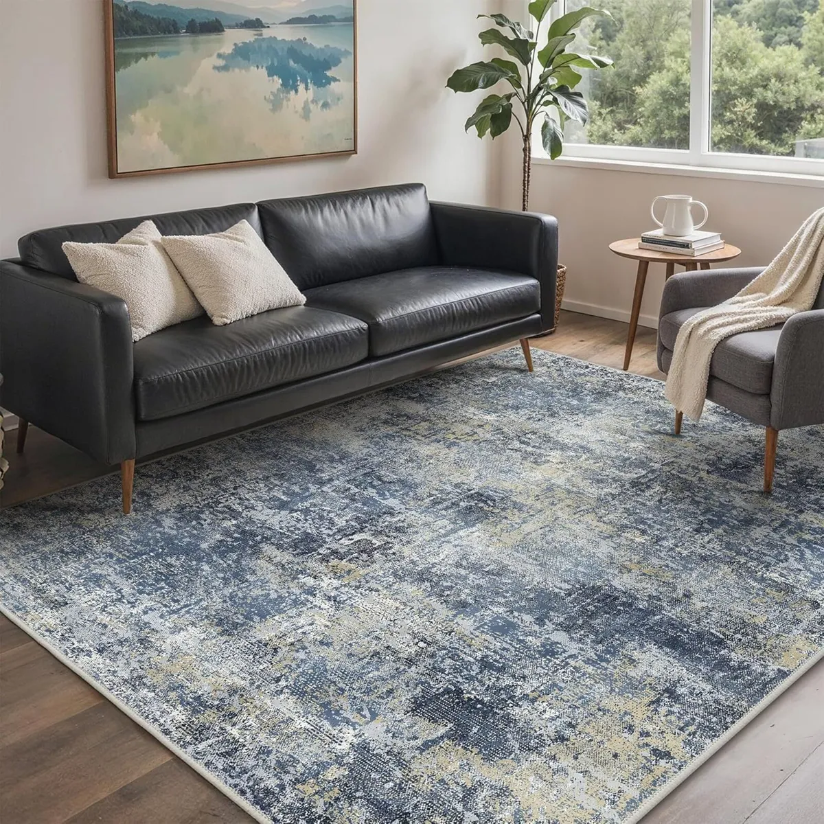 Rug Living Room 160x230cm Large Modern Abstract - Image 1