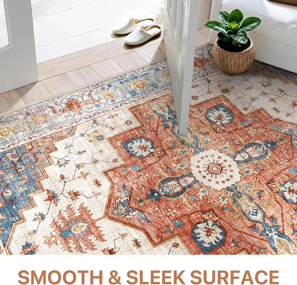 Extra Large Washable Rugs 240x300cm Vintage Area - Image 2