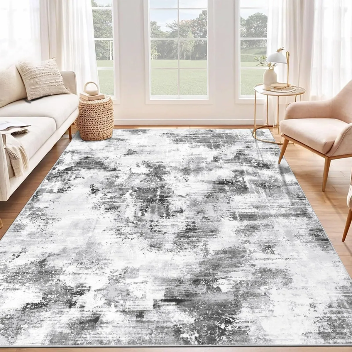 Large Rugs for Living Room Modern Abstract Rug - Image 1