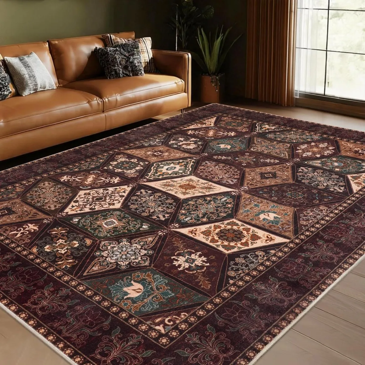 Vintage Area Rugs for Bedroom 200x300 cm Retro - Image 2