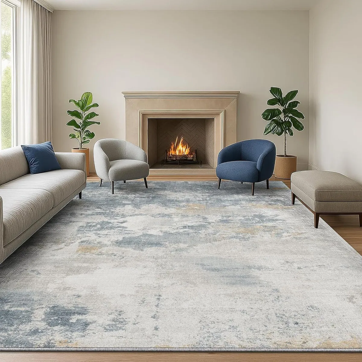 Living Room Rug 160x230 cm Large Non-Slip - Image 1