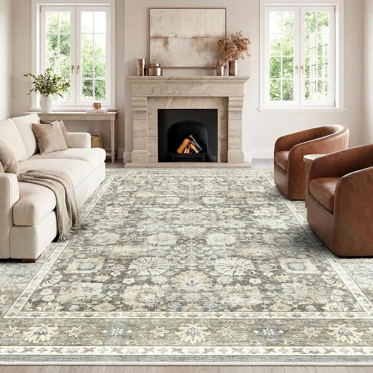 Vintage Washable Rugs for Living Room - 300x400cm - Image 1