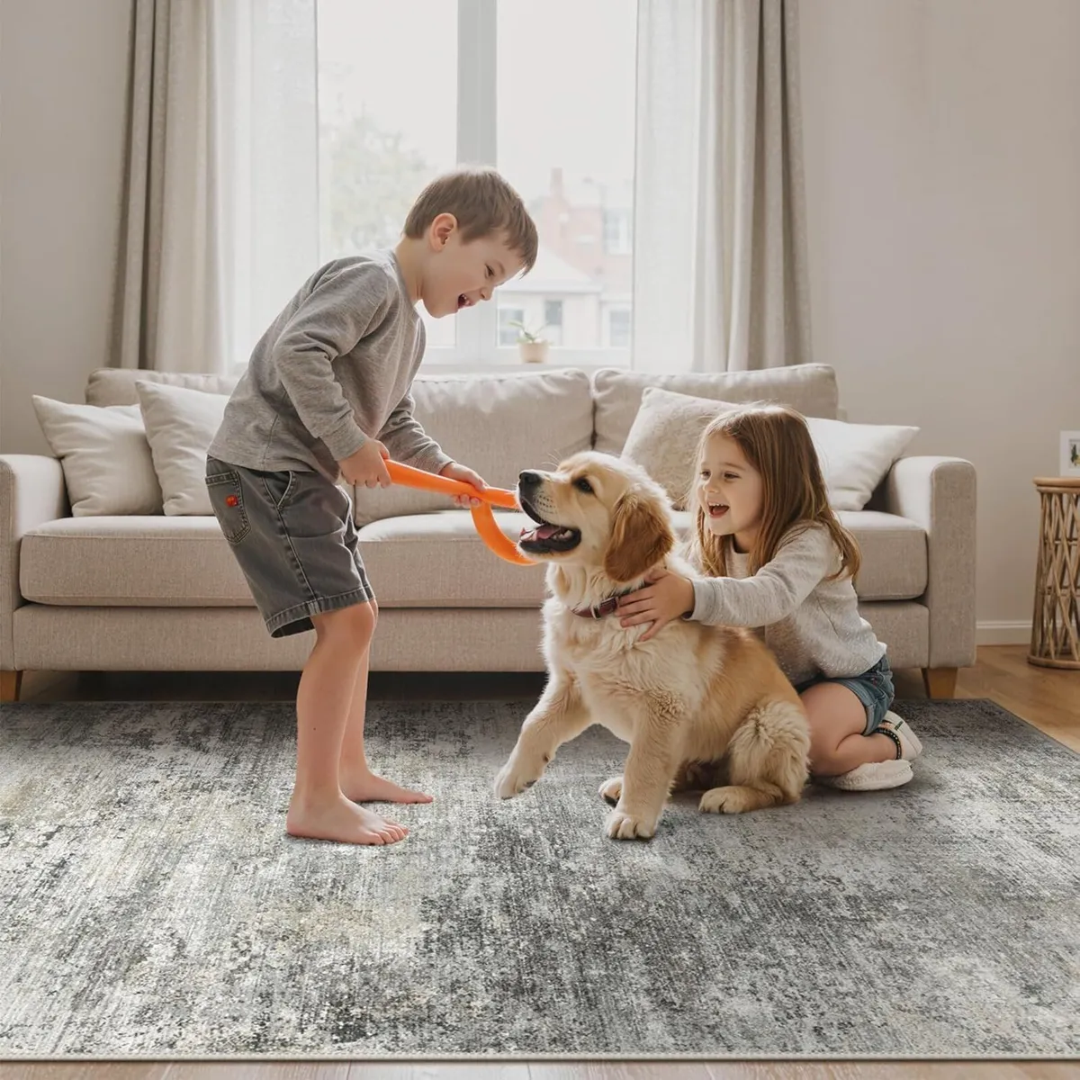 XL Washable Rugs 200x290cm Abstract Area for - Image 2