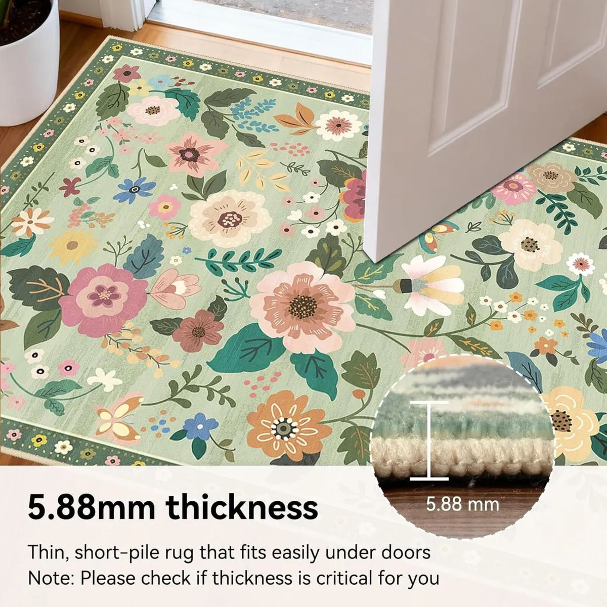 Machine Washable Rugs Living Room 180x270cm - Image 3