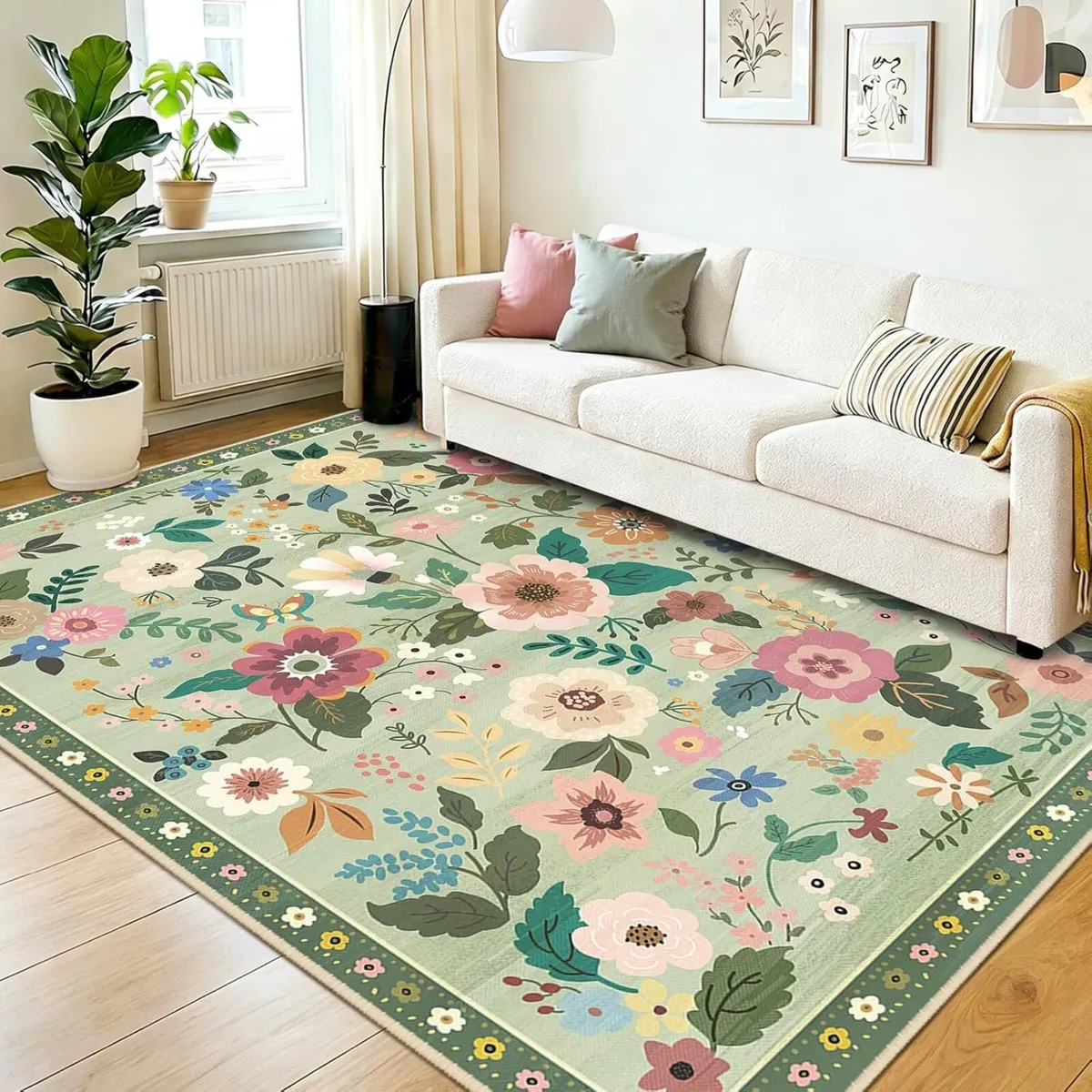 Machine Washable Rugs Living Room 180x270cm - Image 1