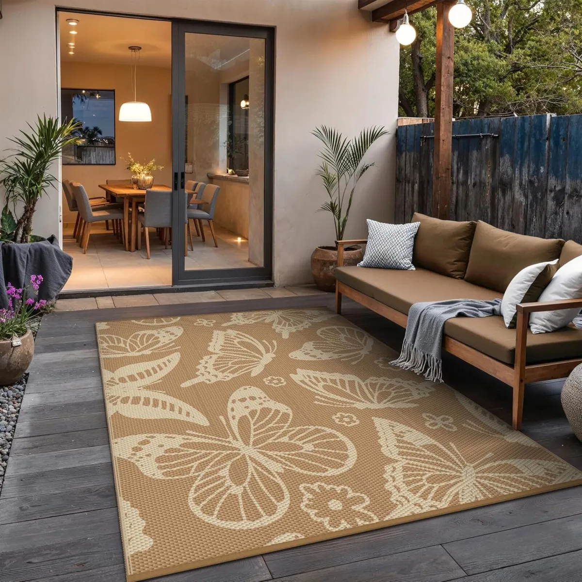 Outdoor Rug 240x300cm Extra Large Butterfly - Image 1