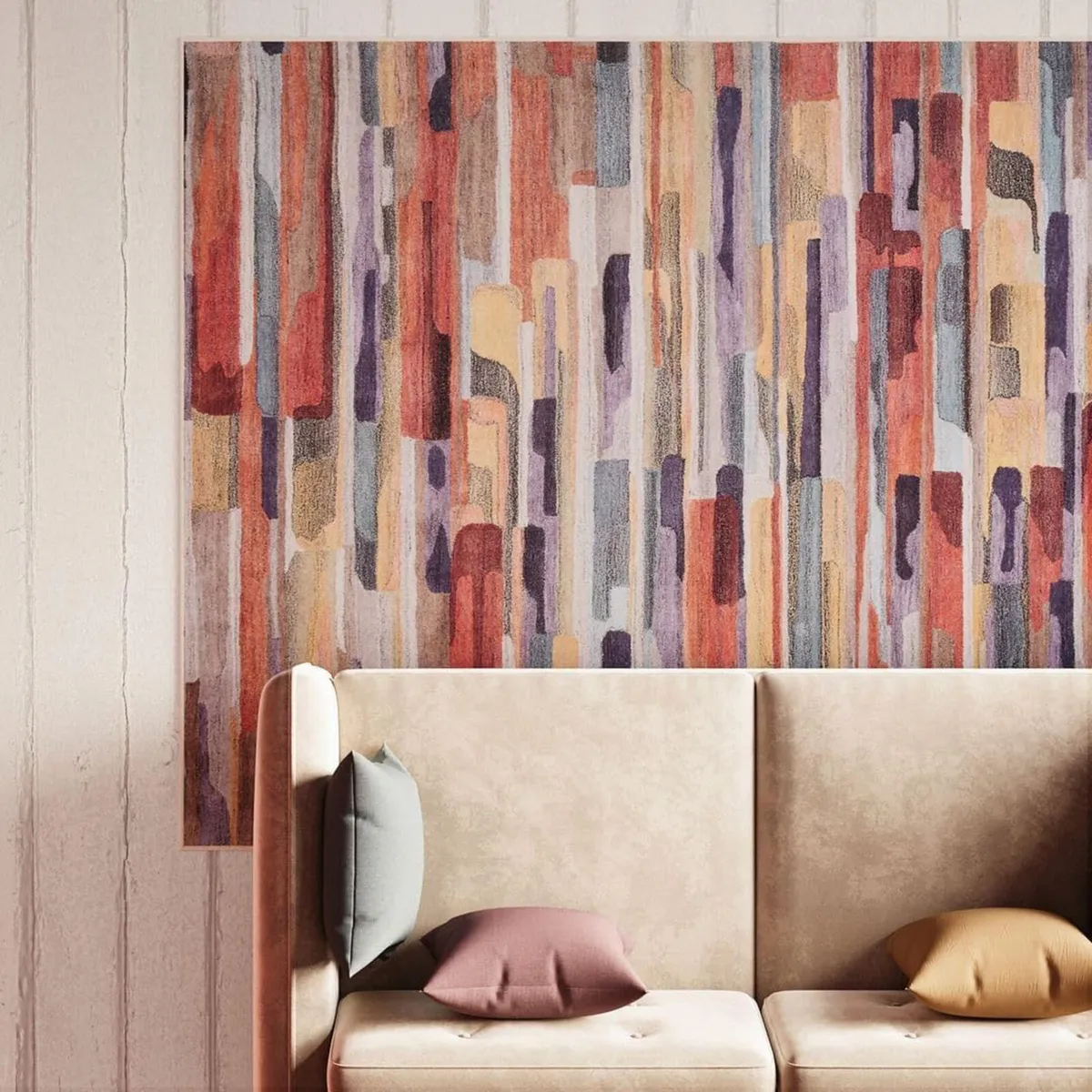 Washable Contemporary Multi Durable Flat Weave - Image 2