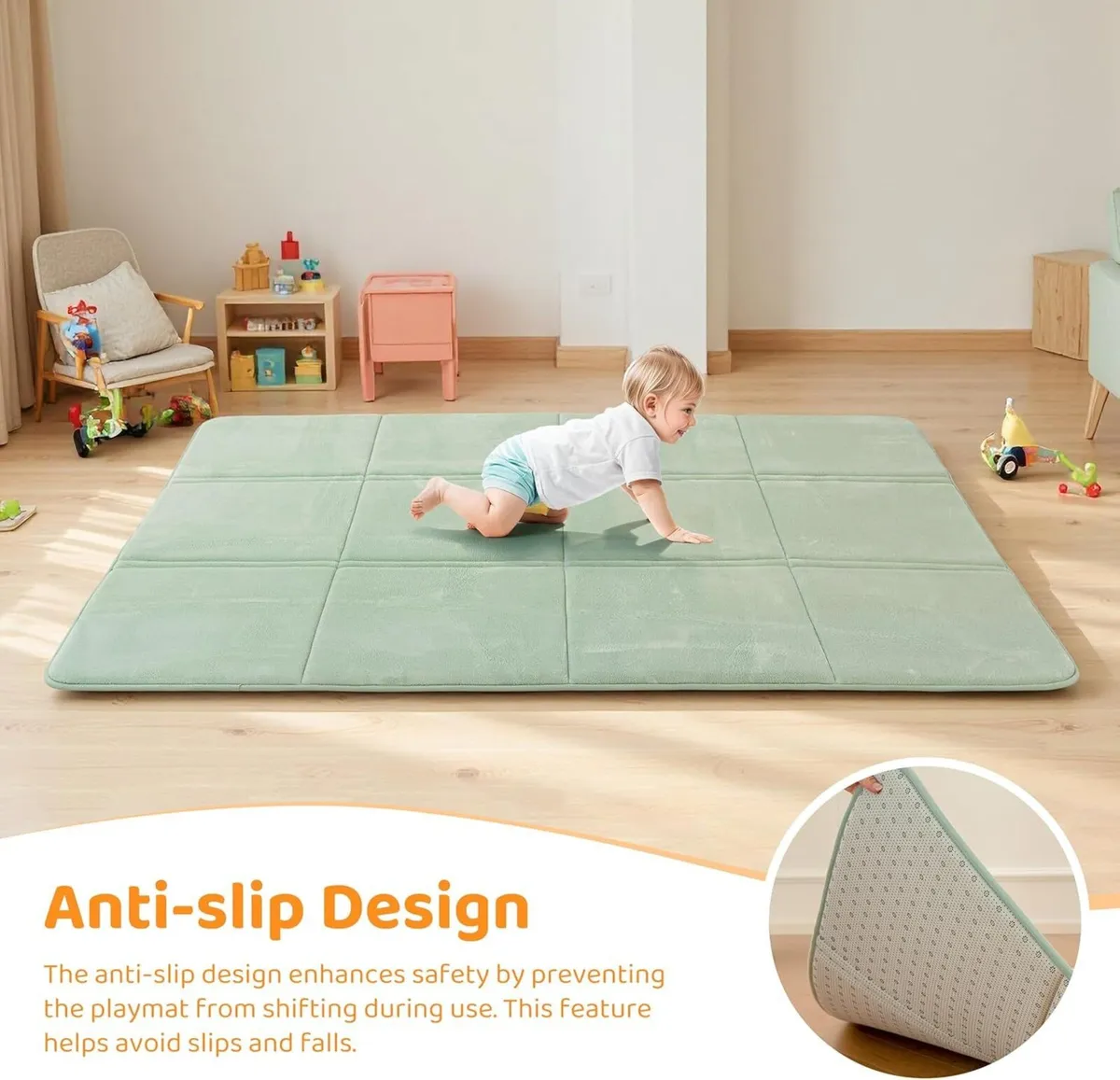 3cm Thick Baby Play Mat for Floor 150 x 200cm - Image 3