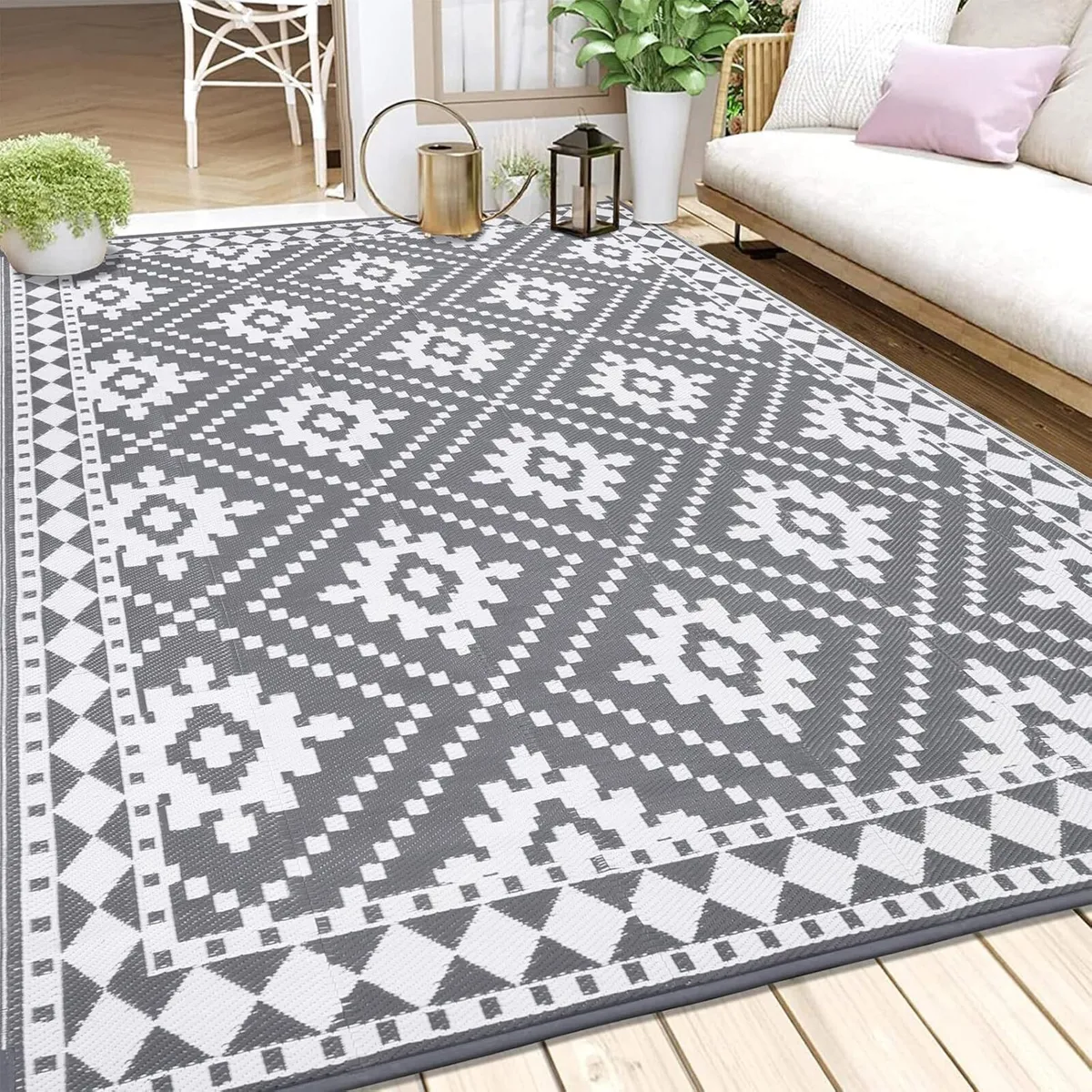 Outdoor Rug Waterproof 240 x 300 cm Large - Image 1
