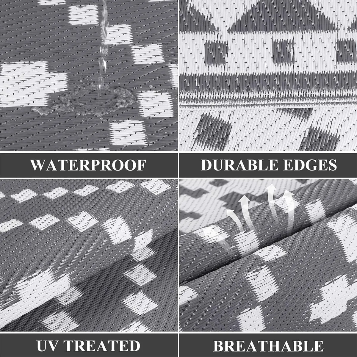 Outdoor Rug Waterproof 240 x 300 cm Large - Image 3