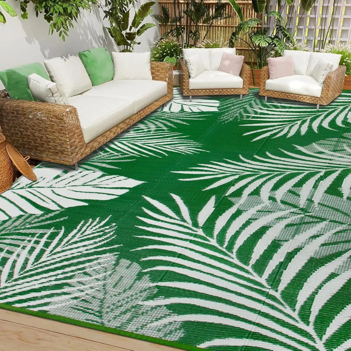 Outdoor Rugs for Garden Waterproof 245x305cm - Image 1