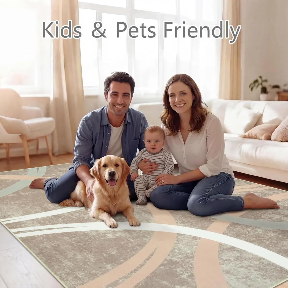 Rugs Living Room Large 160x230cm For Bedroom Non - Image 3