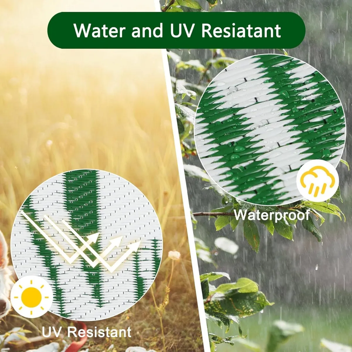Outdoor Rugs for Garden Waterproof 245x305cm - Image 4
