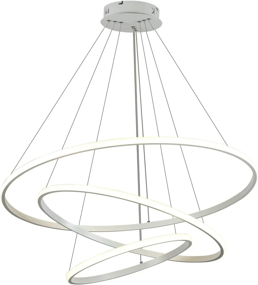 Led Chandeliers Ceiling Light Dimmable 3 Ring - Image 1