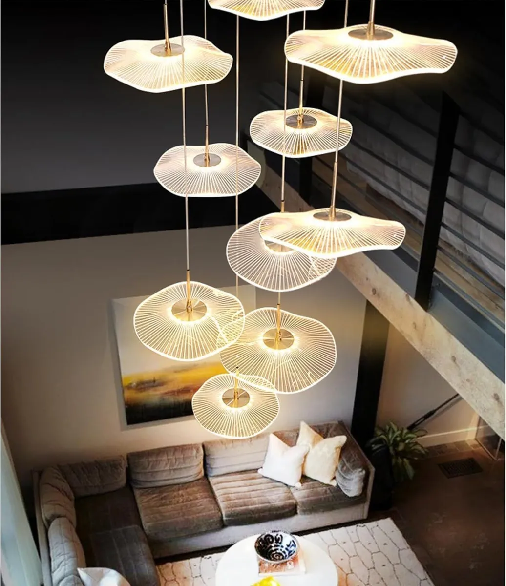 Extra Long Stairwell Chandelier Large Multi-Tier - Image 1