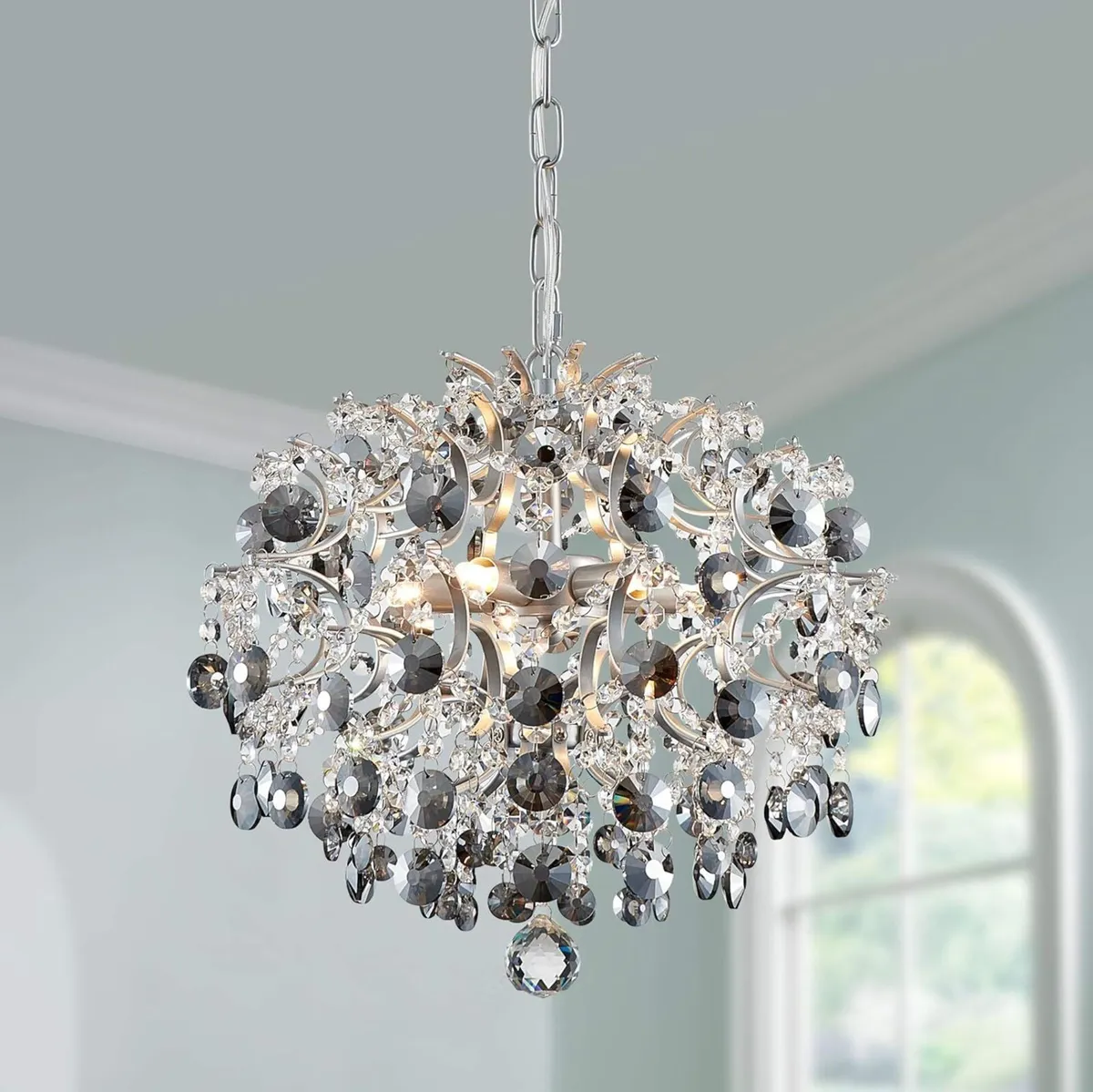 Modern Pendant Chandelier Crystal Raindrop - Image 4