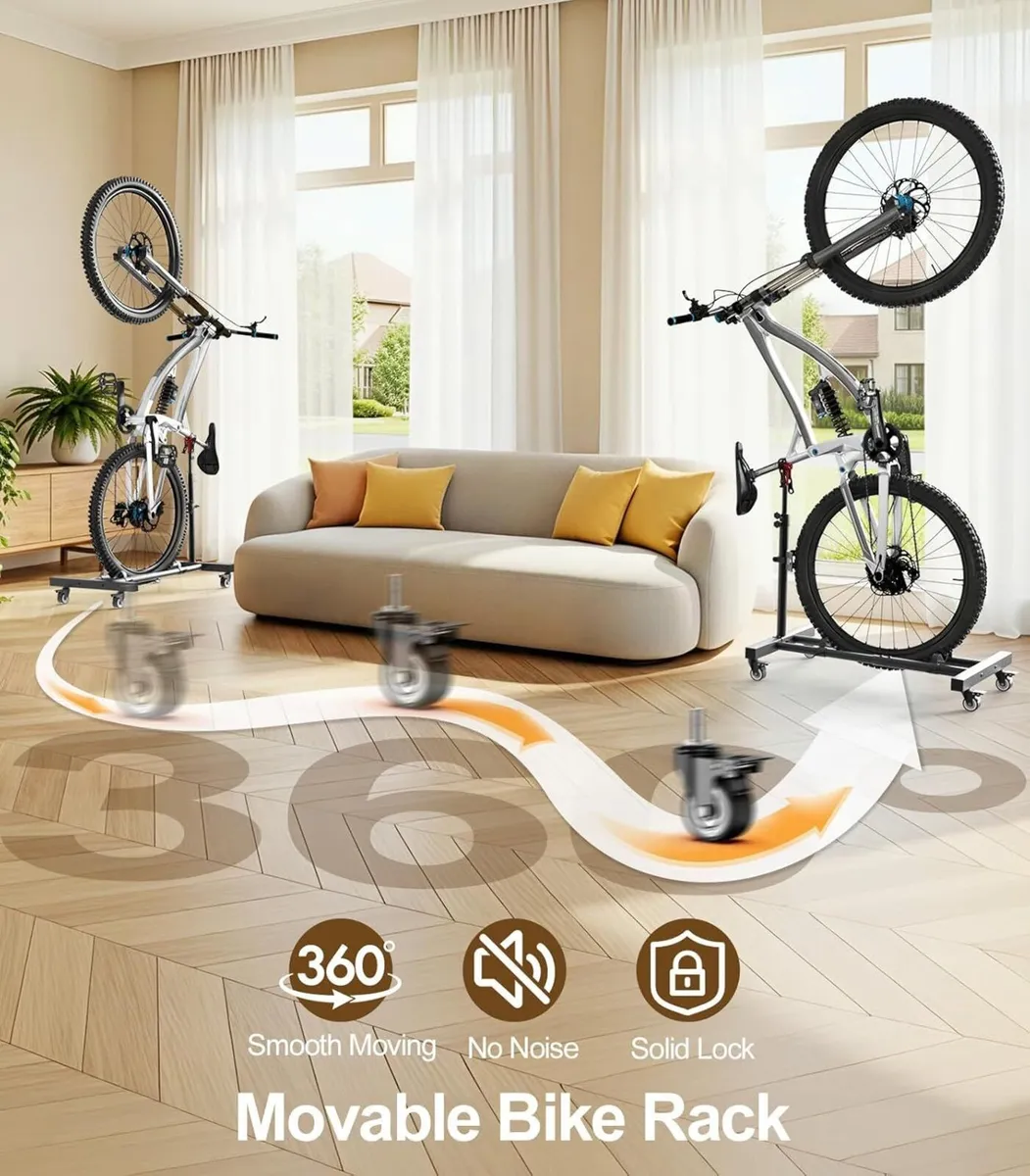 Vertical Bike Stand with 360degreesWheels up to - Image 3