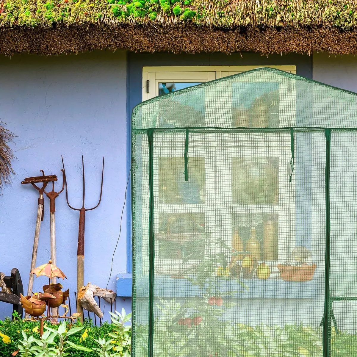Foil Greenhouse HWD: 185 x 125 95 cm Walk-in - Image 2