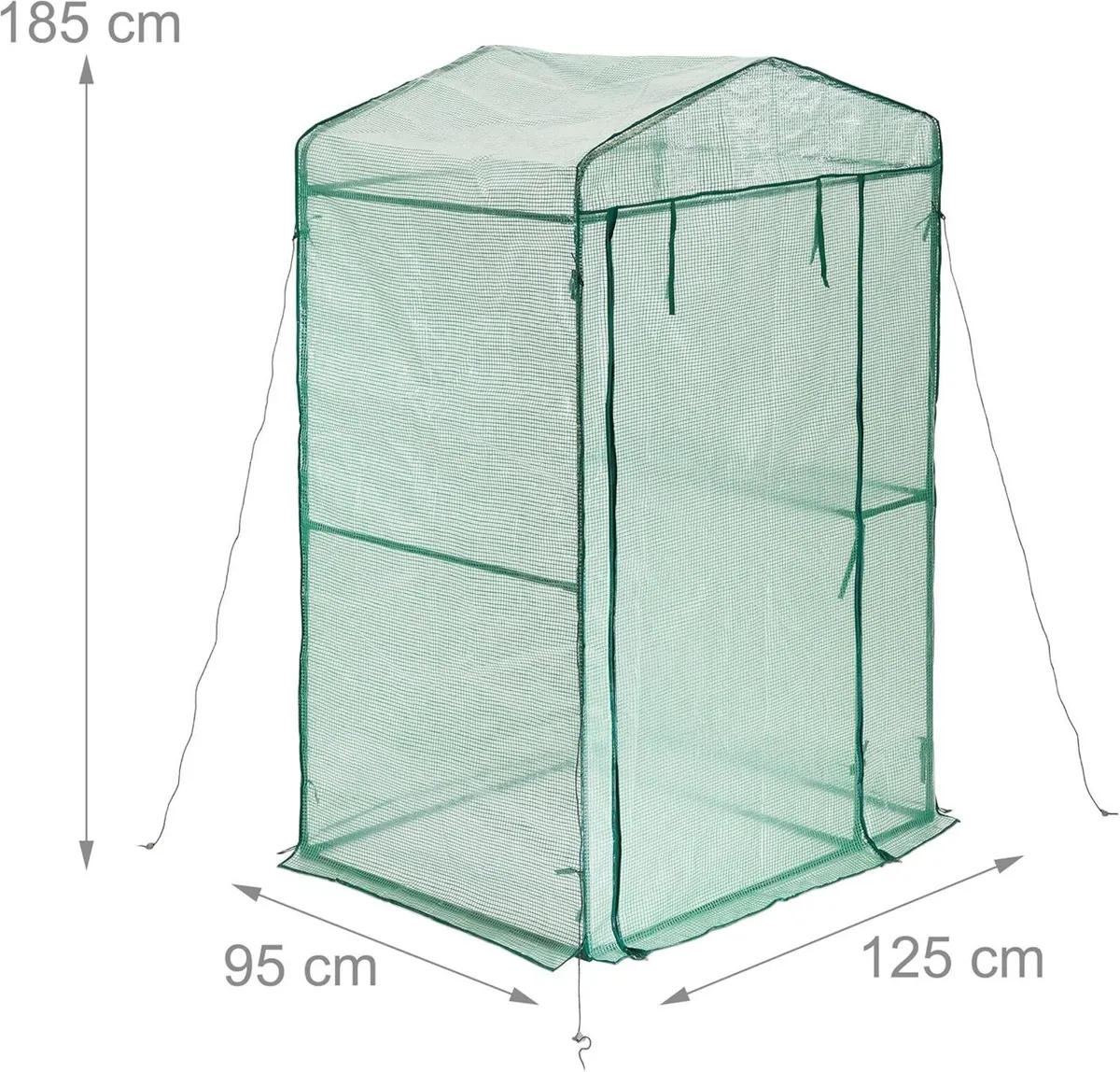 Foil Greenhouse HWD: 185 x 125 95 cm Walk-in - Image 3