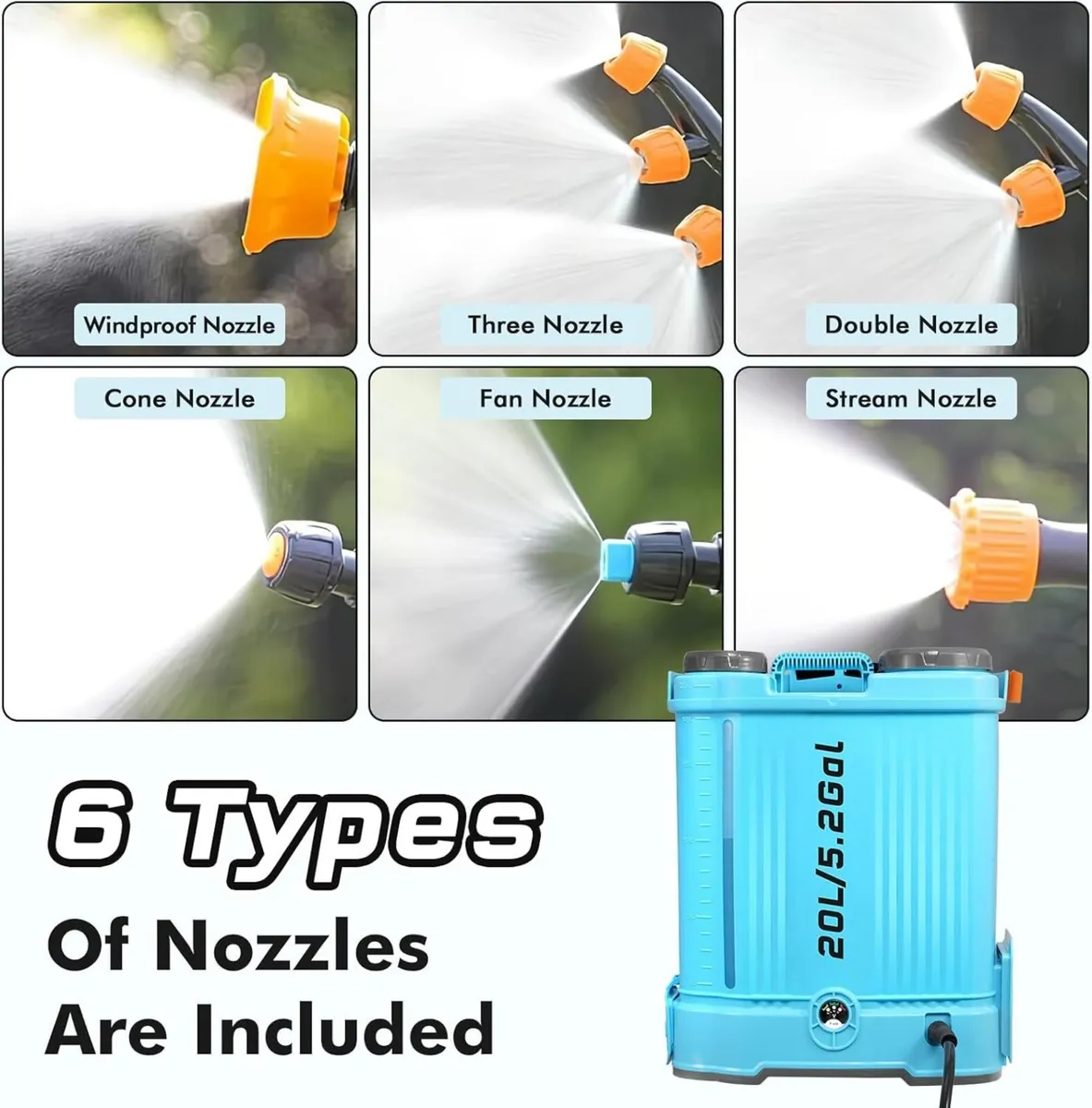 5.2 Gallon Backpack Battery Powered Garden - Image 4