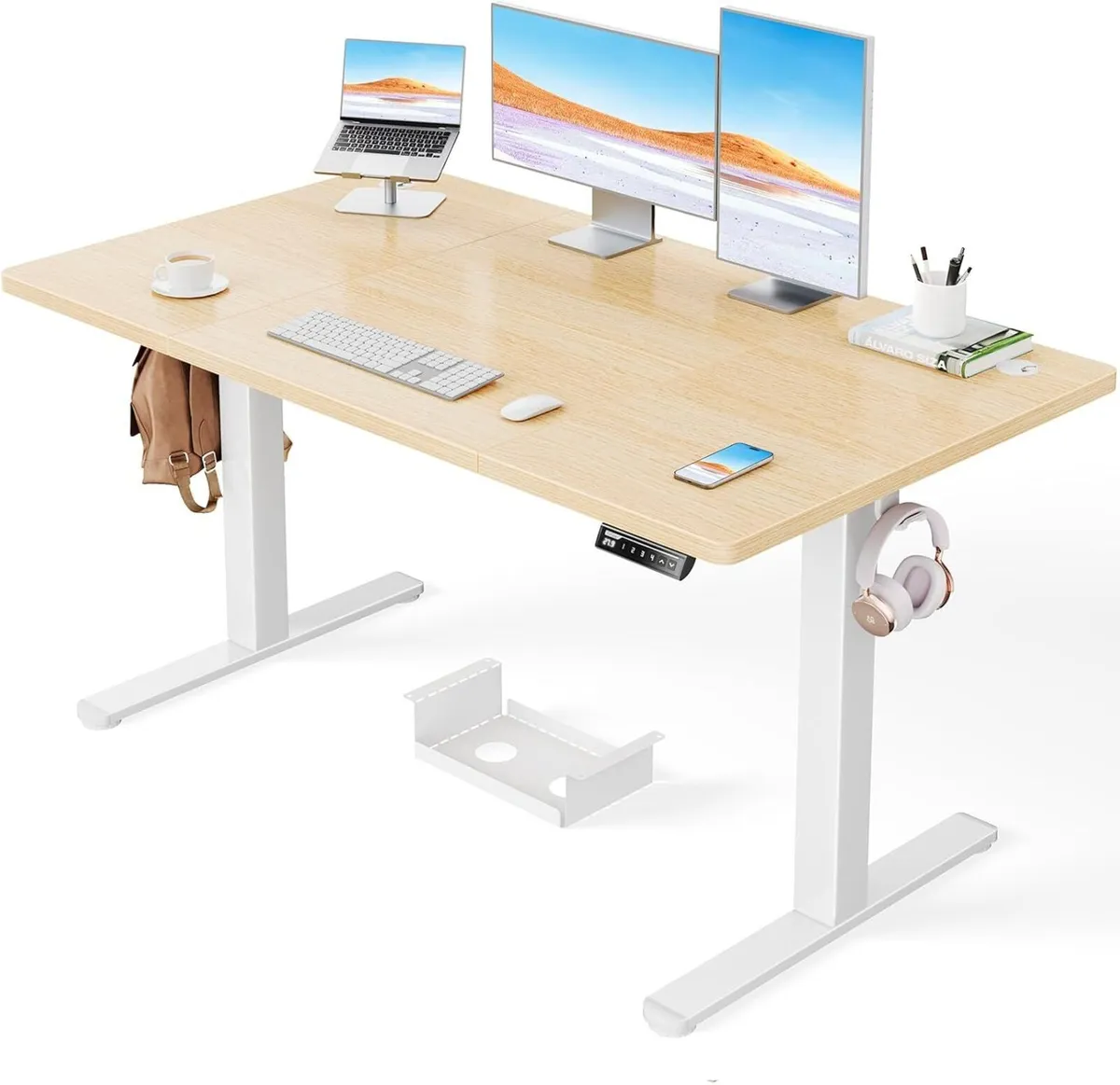 Electric Standing Desk-140 x 80 cm-100kg Load - Image 1