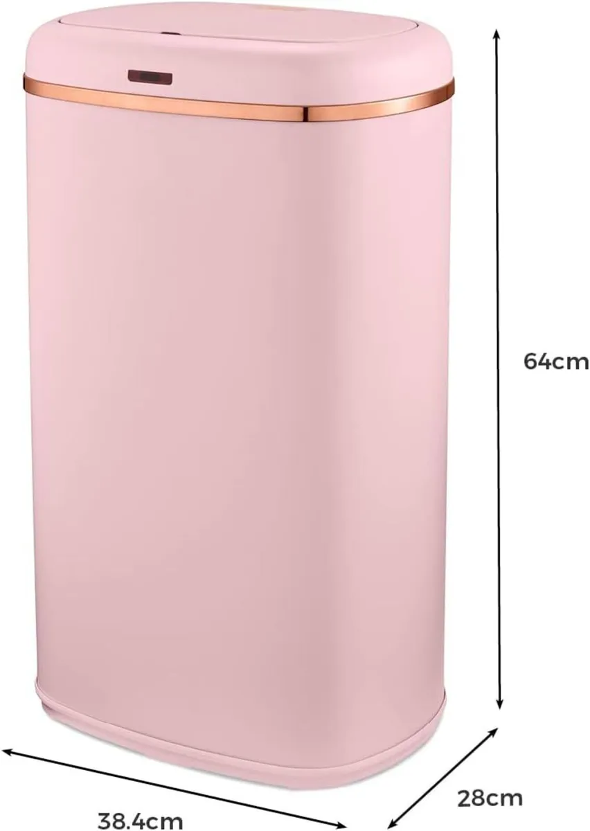 T838010PNK Cavaletto Square Sensor Bin 58L Pink - Image 2