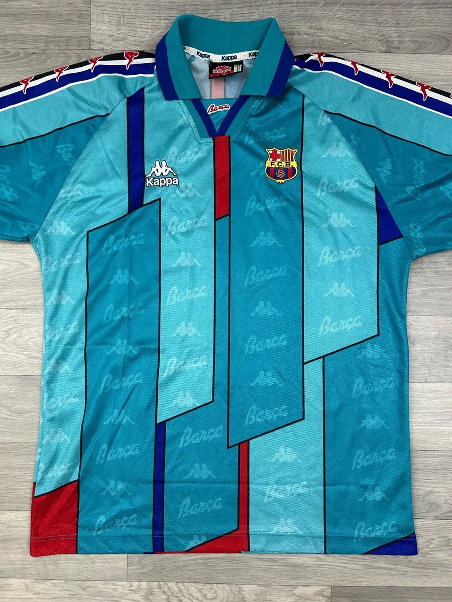 Vintage 1995 Kappa Barcelona Away Jersey Shirt XL - Image 2